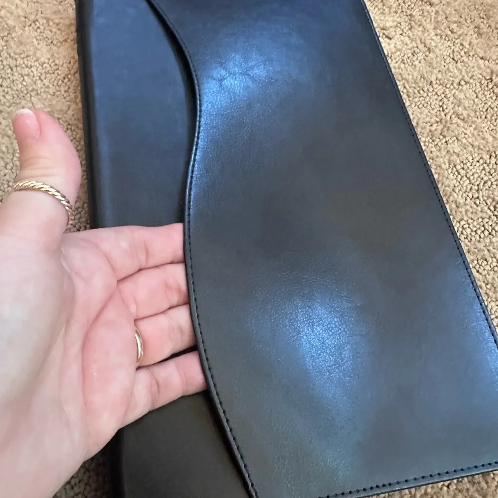 Sleek Black Tablet Cover with Leather-like Finish